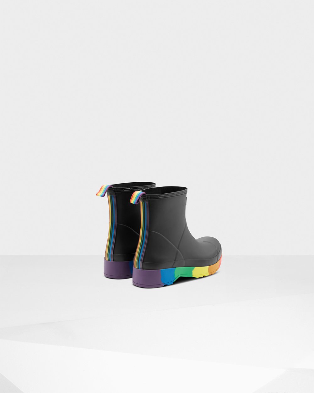 Hunter Play Støvler Svart - Herre Original Pride Heeled Rain - Norge TQEGRZ-742